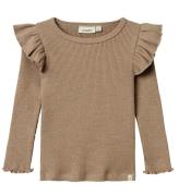 Lil Atelier Bluse - Rib - NmfSophia - Rugby Tan