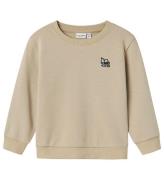 Name It Sweatshirt - NmmVallen - Pure Cashmere/Excavator m. Prin