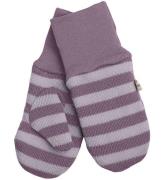 Racing Kids Luffer - Uld/Bomuld - Dusty Purple m. Striber