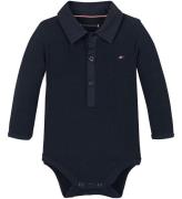 Tommy Hilfiger Polobody l/æ - Rib - Dark Night Navy