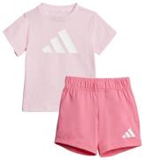 adidas Performance T-shirt/Shorts - 160 - Rosa/Hvid