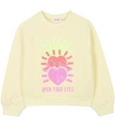 Billieblush Sweatshirt - Gul m. Pailletter