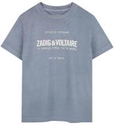 Zadig & Voltaire T-shirt - Lavender Blue m. Print