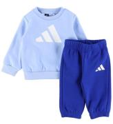 adidas Performance Sweatsæt - I BL FL JOG 240 - GLOBLU/HVID