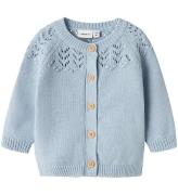 Name It Cardigan - Strik - NbfBimolly - Subdued Blue