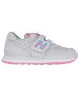 New Balance Sko - 574 - Grey Matter/Signal Pink