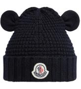 Moncler Hue - Uld - Navy m. Ã?rer
