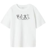 Name It T-shirt - NkmBocalle - Bright White m. Print