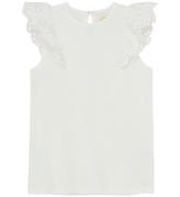 Creamie Top - Lace - Cloud m. HulmÃ¸nster