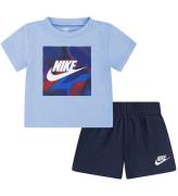 Nike ShortssÃ¦t - T-shirt/Shorts - Midnight Navy