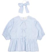 The New Bluse og HÃ¥relastik - TnNalani - White Swan Striped