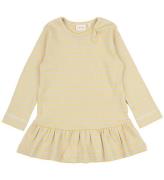 Petit Piao Kjole - Rib - Modal - Yellow Sun/Dark Off White