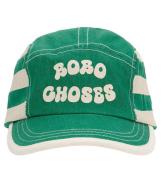 Bobo Choses Kasket - Green Stripes - Lys GrÃ¸n