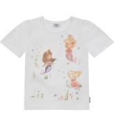 Hust and Claire T-shirt - Alma - White m. Glitter