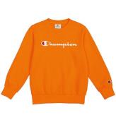 Champion Sweatshirt - Crewneck - Orange m. Logo