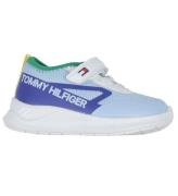 Tommy Hilfiger Sko - Lace Up/velcro Sneaker - LyseblÃ¥/GrÃ¸n