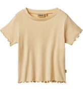 Wheat T-shirt - Rib - Irene - Macadamia