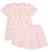 Minymo ShortssÃ¦t - T-shirt/Shorts - Rosen Quartz m. citroner