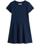 Tommy Hilfiger Kjole - Essential Skater - Dark Night Navy