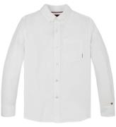 Tommy Hilfiger Skjorte - HÃ¸r - Linen Blend - Hvid