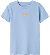 Name It T-shirt - NkfVivemma - Rib - Serenity/Peach