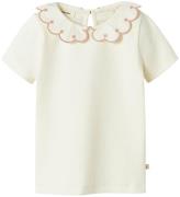 Lil Atelier T-shirt - NmfFundo - Coconut Milk/Misty Rose