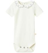 Lil Atelier T-shirt - NbfFundo - Coconut Milk/Zen Blue