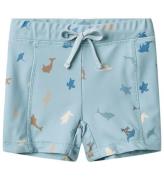 Wheat Badebukser - Ulrik - UV40+ - Soft Blue Sea Life
