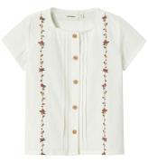 Lil' Atelier Skjorte - NmfJolene - Coconut Milk m. Blomster