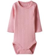 Name It Body l/æ - NbfHappy - Cameo Pink m. Hulmønster