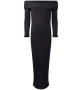Hound Kjole - Off Shoulder - Strik - Sort
