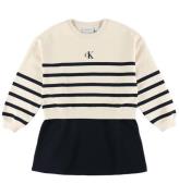 Calvin Klein Kjole - Relaxed - White Cap Grey/Sort