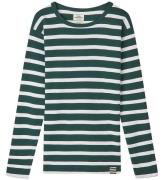 Mads Nørgaard Bluse - Tobino - Pine Grove/White/Verdant Green