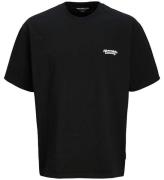 Jack & Jones T-shirt - JcoRetreat Typographic - Sort