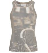 Grunt Tanktop - GrFrille - Brun m. Print